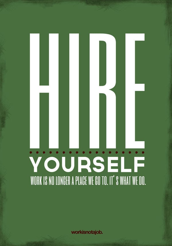 Love Your Job Typography Design Posters | A Depiction Through Quotes
