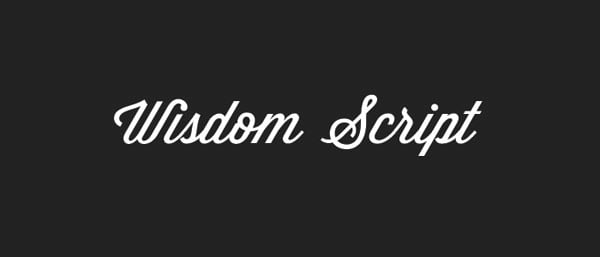 What are some elegant script fonts?