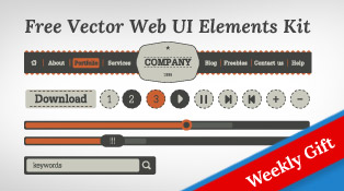 Fee-Vector-Simple-Web-UI-Elements-Kit-&-social-media-icons-F