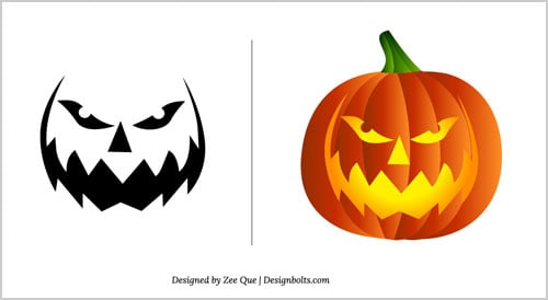 Scarey Pumpkin Carving Templates