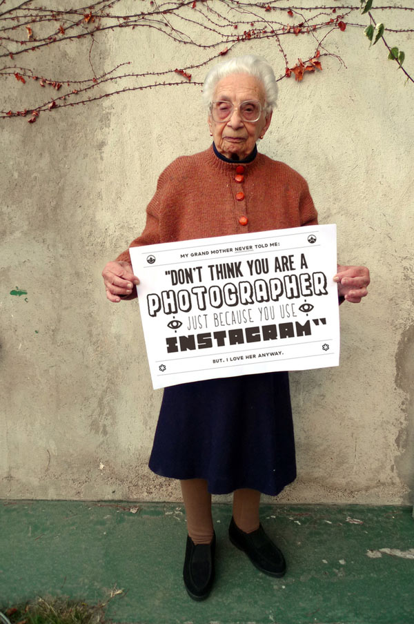 Grandma With Words Of Wisdom | Typography Quotes