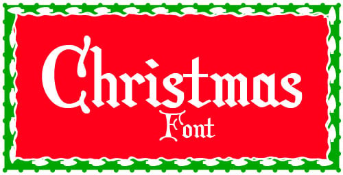 Christmas Card Fonts Christmas card font for free