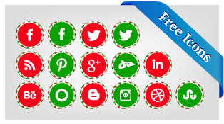 Free-Christmas-Social-Media-Icons-set