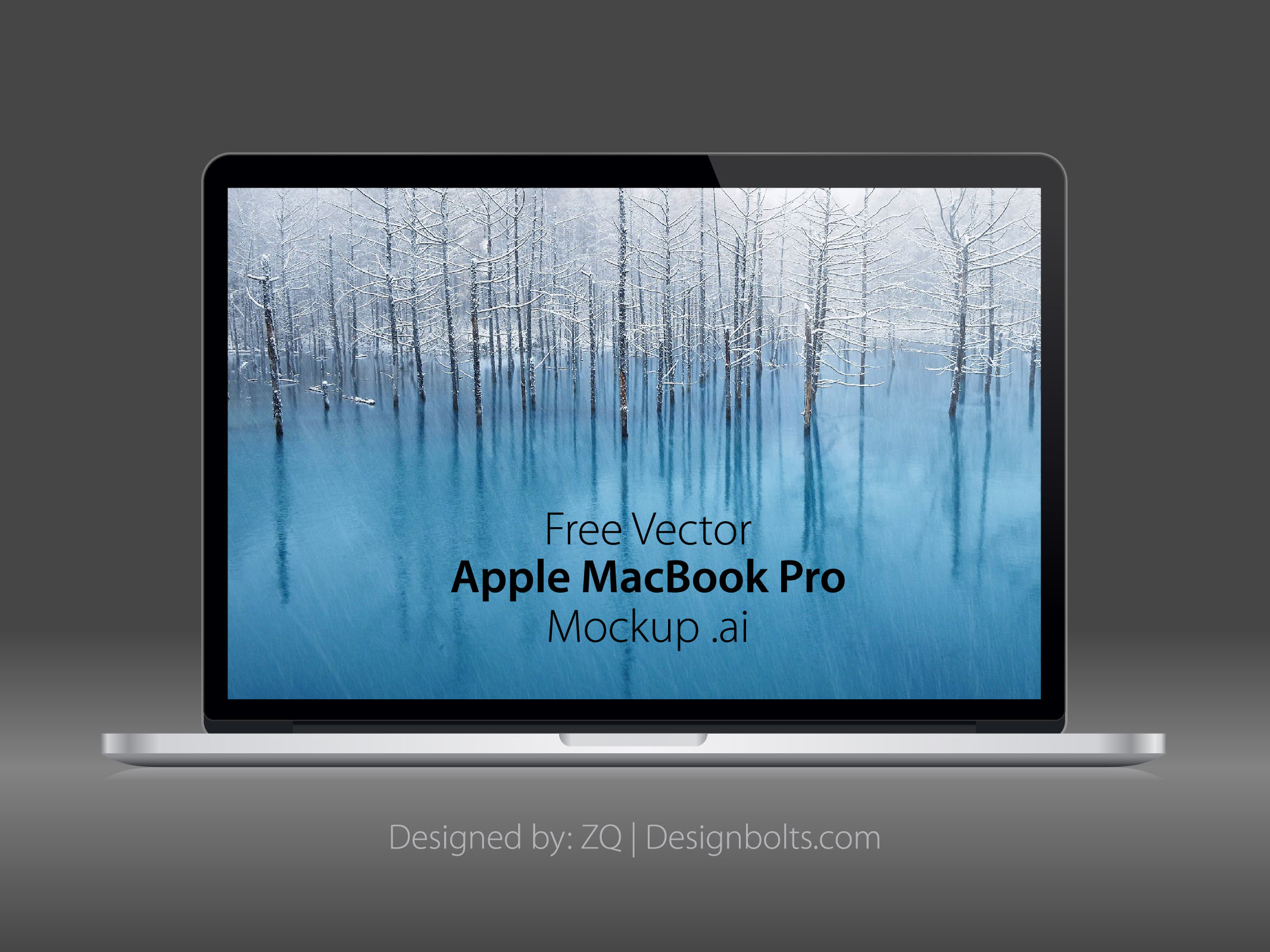 FreeVectorApplemacbookpromockupaieps Designbolts