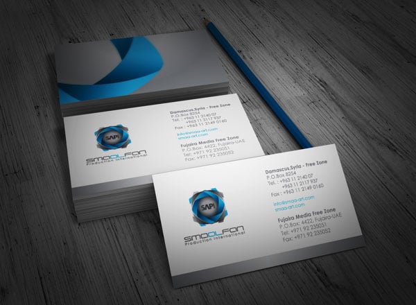 Smaa-Al-Fan-Production-business-card-&-logo-design