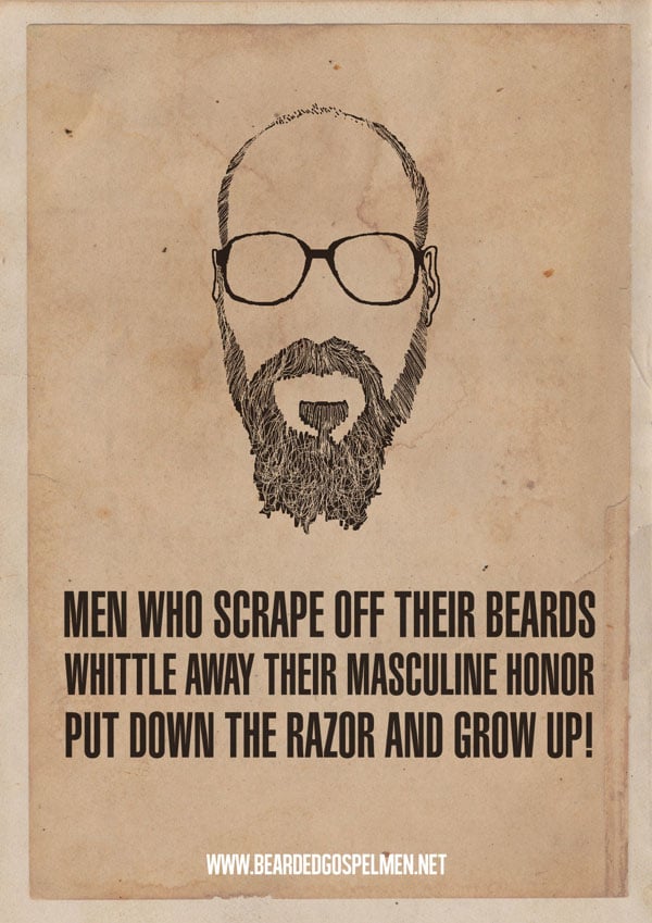 A Beard Man is a Real Man | Quotes Posters - Designbolts