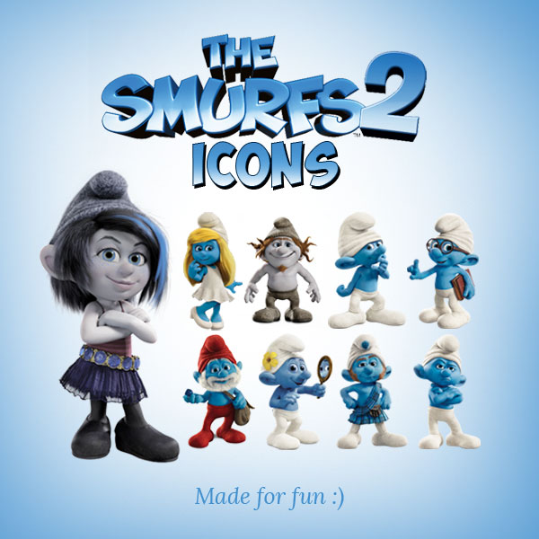 The-Smurfs-2-Characters-Icons