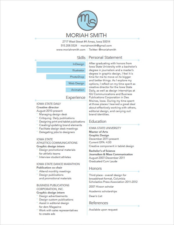 10 Interesting Simple Resume Examples You Would Love To Notice