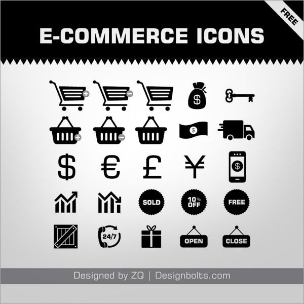 Iconos gratis commerce E Set 011 25 Iconos gratis comercio electrónico Set |. PNGs y vectorial Ai Archivo