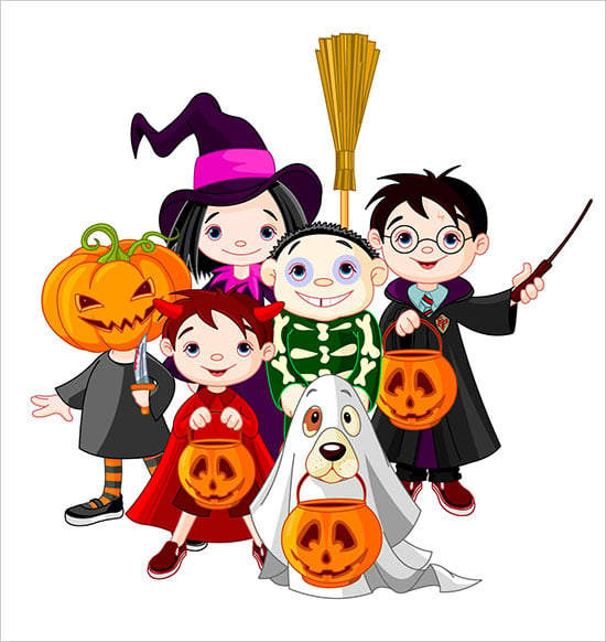 clipart halloween trick or treaters - photo #38