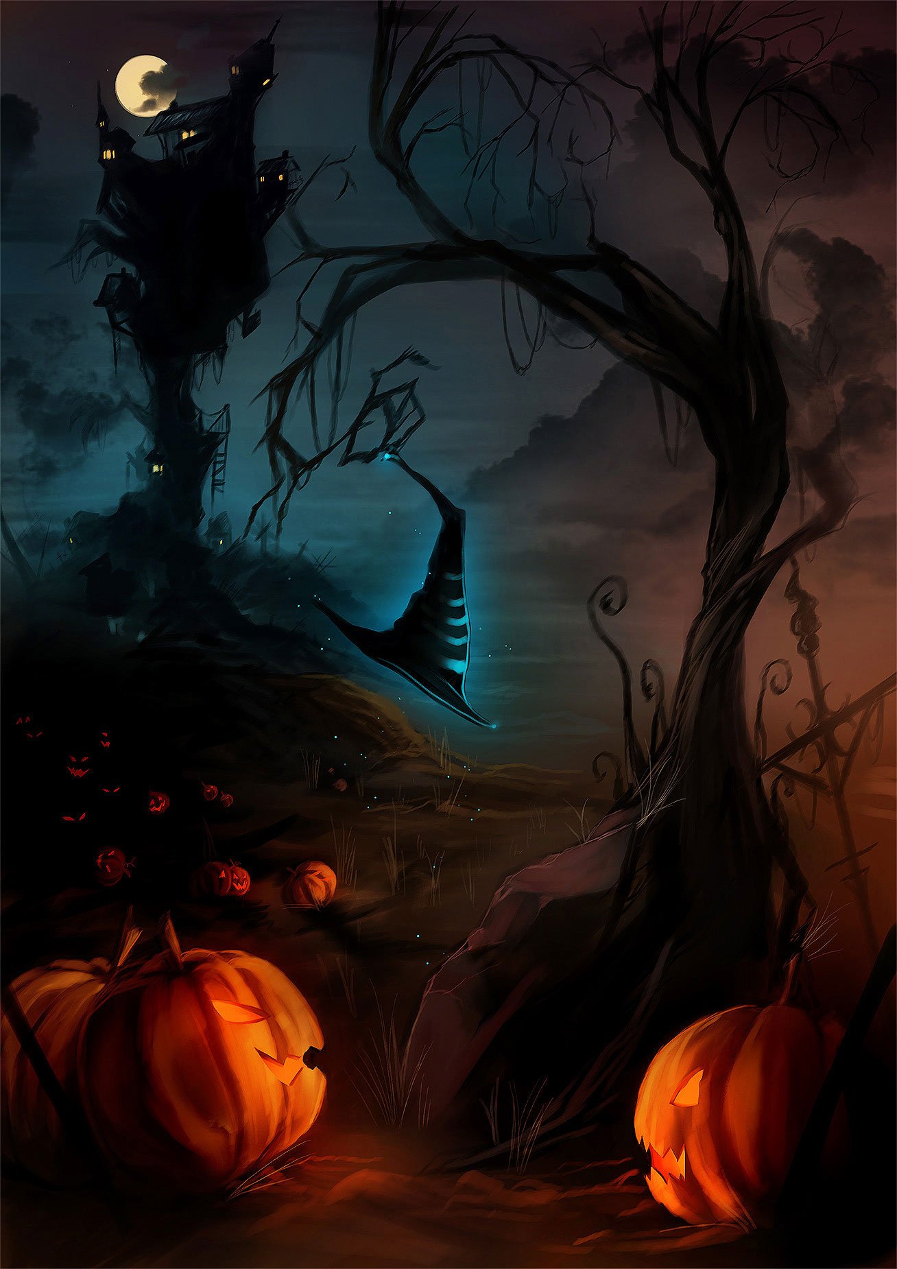 Free Halloween 2013 Backgrounds & Wallpapers – Designbolts
