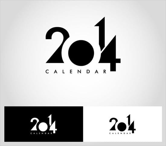 2014 calendar design ideas 9 25 New Year 2014 Wall & Desk Calendar Designs For Inspiration