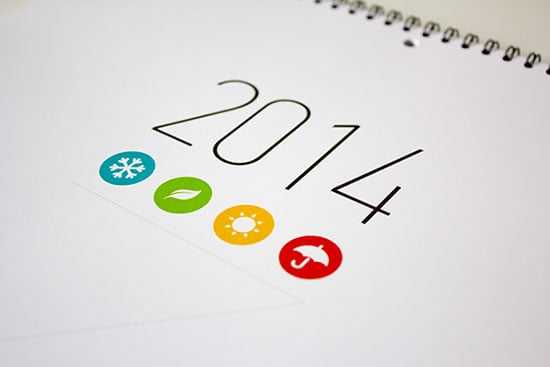 2014 calendar design ideas 25 New Year 2014 Wall & Desk Calendar Designs For Inspiration