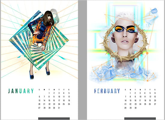 Beautiful Calendar 2014 Design Inspiration 3 25 New Year 2014 Wall & Desk Calendar Designs For Inspiration