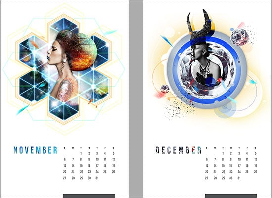 Beautiful Calendar 2014 Design Inspiration 4 25 New Year 2014 Wall & Desk Calendar Designs For Inspiration