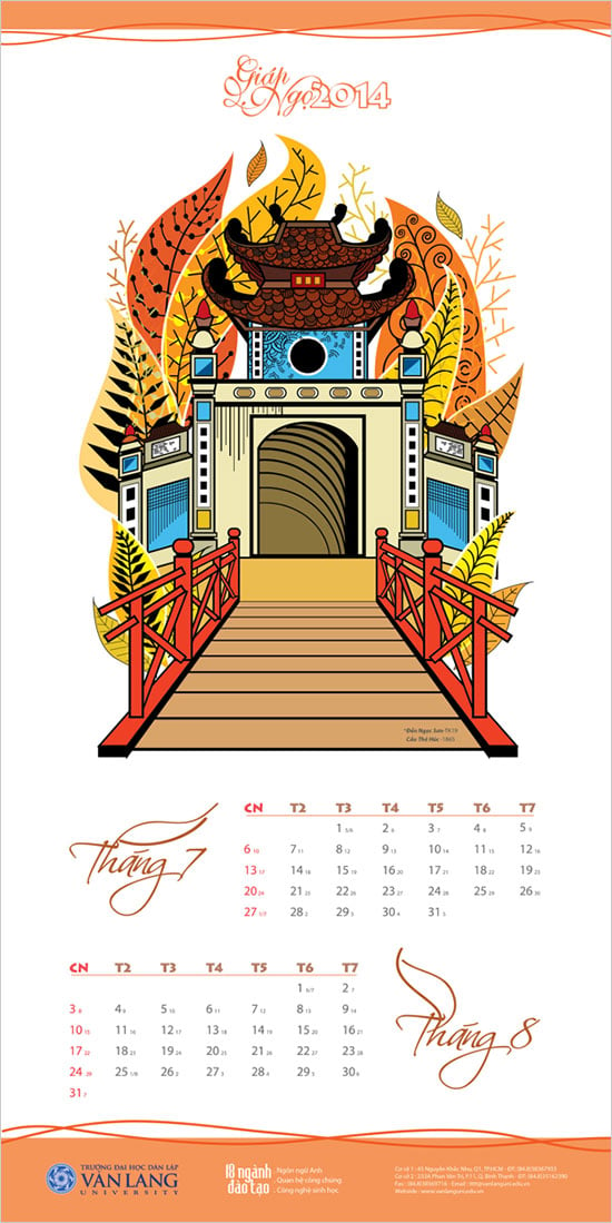 Chinease Calendar 2014 Design 6 25 New Year 2014 Wall & Desk Calendar Designs For Inspiration