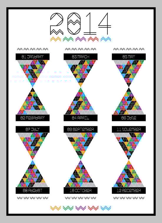 Creative Calendar Design : New year wall desk calendar designs for inspiration Creative Calendar Design : New year wall desk calendar designs for inspiration