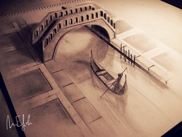 Amazing Collection of 3D Pencil Drawings