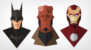 Amazing-Flat-Design-of-Superheroes-by-Jeffrey-Rau