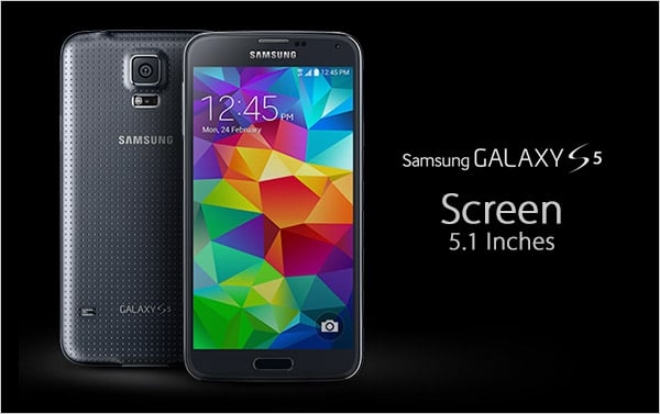 world of technology screen size of galaxy s5