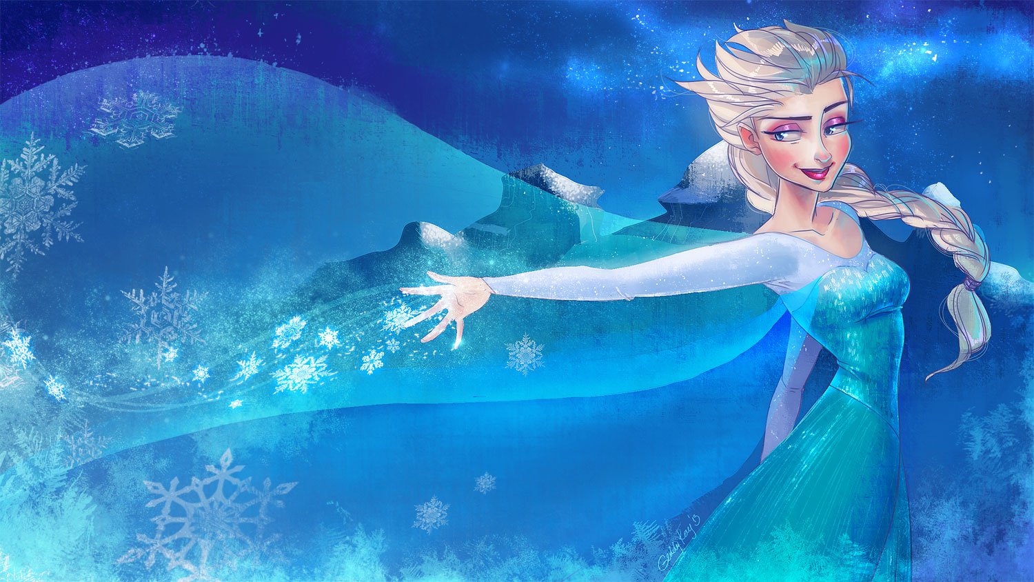 Frozen Elsa Anna Digital Fan Art Wallpapers HD Wallpapers Download Free Images Wallpaper [wallpaper981.blogspot.com]