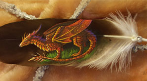 Beautiful-Feather-Paintings-A-Phenomenal-Art-by-Alvia-Alcedo