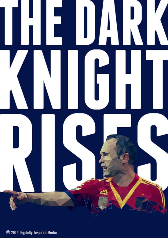 Andres-Iniesta-The-dark-Knight-Rises-World-Cup-2014-poster