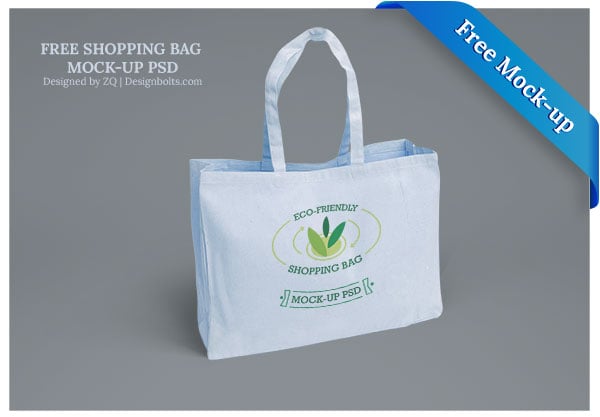 Free Eco-Friendly Shopping Bag Mock-up PSD Files