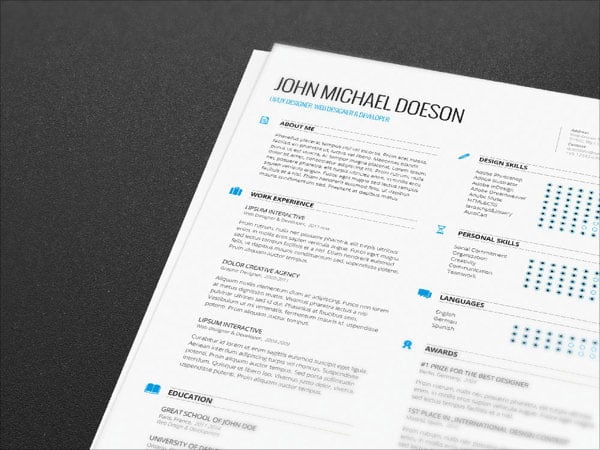 Resume Templates Indesign FREE Simple CV Template + Cover Letter