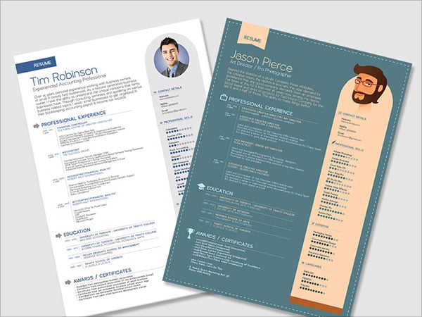 10 Best Free Resume Cv Templates In Ai Indesign Psd Formats