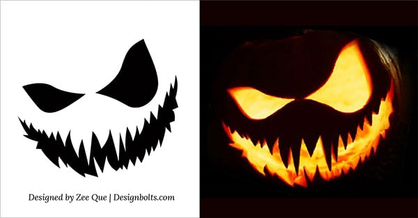 Free Printable Pumpkin Stencils Scary