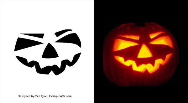Simple Scary Pumpkin Carving Patterns