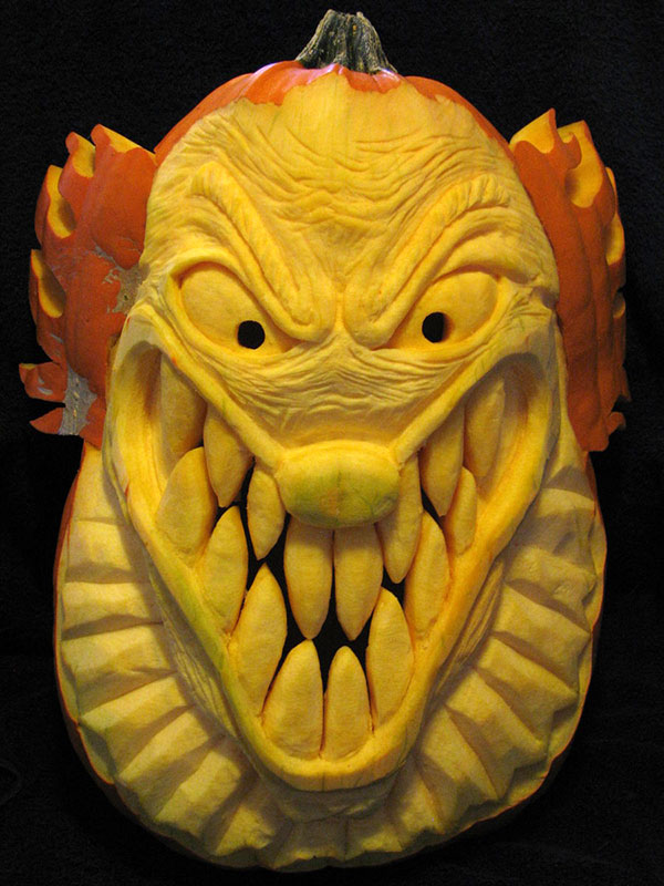 30 Best Cool Creative Scary Halloween Pumpkin Carving Designs 