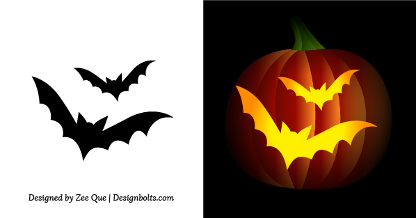 Free Simple Easy Pumpkin Carving Stencils Patterns For Kids 2014 