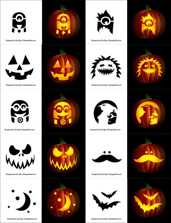 1 000 Free Pumpkin Carving Patterns Templates Stencils And Stencils Hot Sex Picture