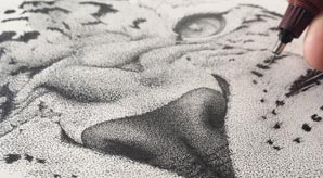 Amazing-Stippling-Art-Typography-&-illustrations-by-Xavier-Casalta