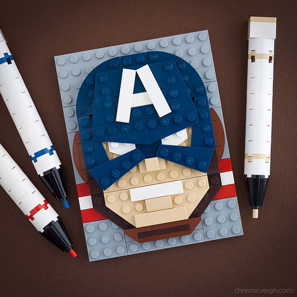 19 Cool Lego Brick Sketching by Chris McVeigh – Designbolts
