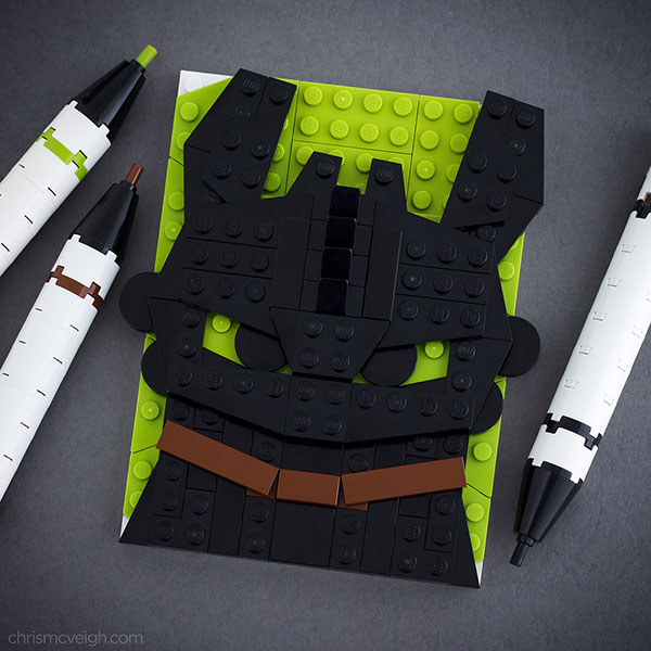 19 Cool Lego Brick Sketching by Chris McVeigh – Designbolts