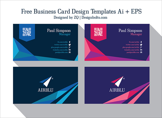 Free Personal Business Card Templates
