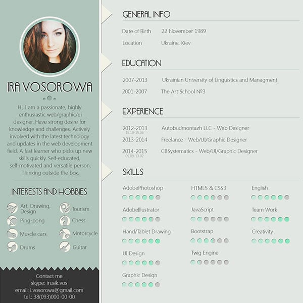 Free resume templates for 2017 | freebies | graphic design 