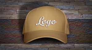 Download Free Men S P Cap Hat Mockup Psd With Woven Text Logo PSD Mockup Templates