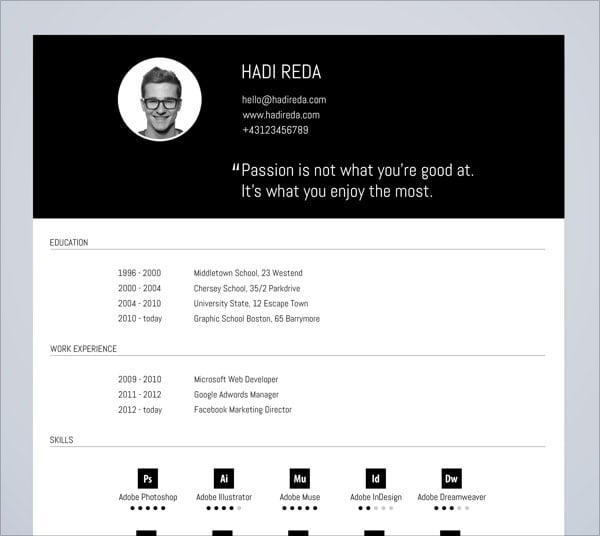 Cv resume template resume