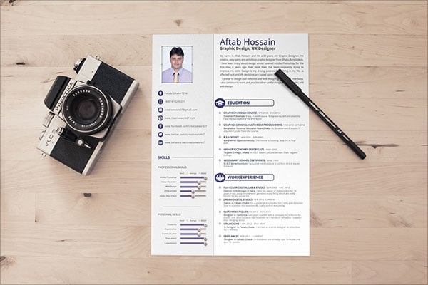 Free resume portfolio templates