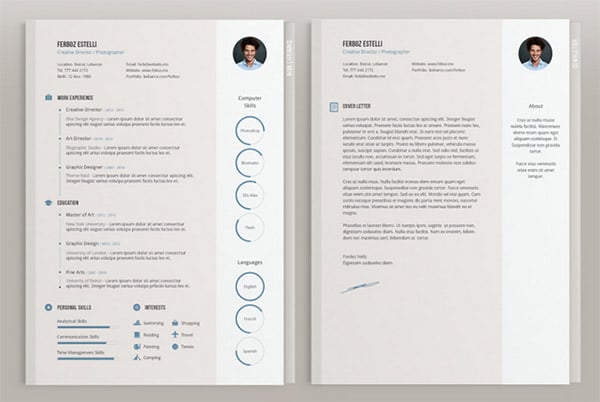 Resume indesign template