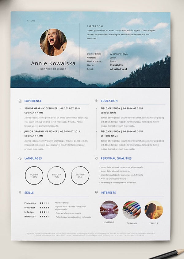 10 best free resume  cv  templates in ai  indesign  word  u0026 psd formats