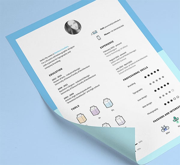 10 all time best free resume  cv  templates in word  psd