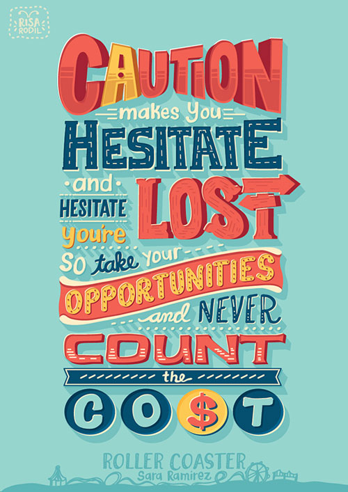 50+ Beautiful Funky Typography Posters & Retro Lettering by Risa Rodil ...