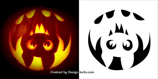 10 Free Halloween Scary Pumpkin Carving Stencils Patterns Templates 