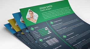 10-Fresh-Free-&-Premium-Resume-Template-Design-&-Cover-Letter-of-2017
