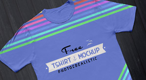 Free-Half-Sleeves-White-T-shirt-Mockup-PSD